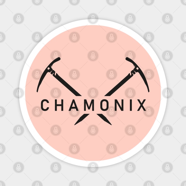 Chamonix Ice axes Magnet by leewarddesign